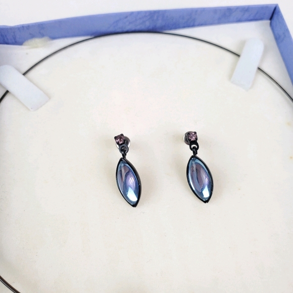 Boutique open front collar necklace earring set - Picture 2 of 4